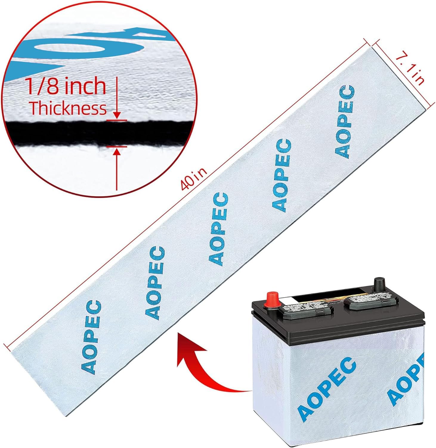 Universal Car Battery Insulation Kit 